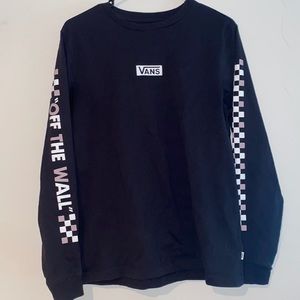 Vans checkered long sleeve tee